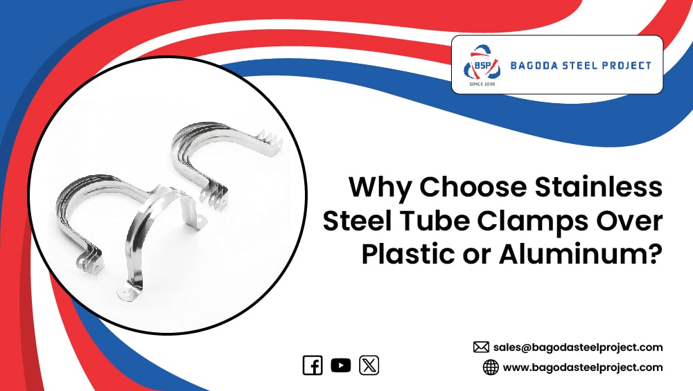 Stainless steel tube clamps